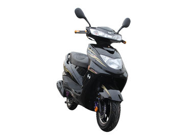 China Black Gas Motor Scooter , 125cc Moped Motor Scooter Rear Mounted Storage Trunk supplier