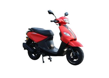 China gas motor scooter red JOG 125cc 150cc GY6 engine front disc rear drum black alloy wheel iron muffler supplier