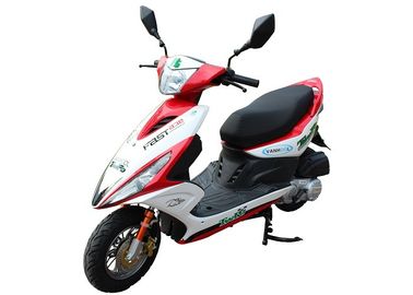 China Plastic Body Gas Motor Scooter , Moped Scooters For Adults 80km/h Max Speed supplier