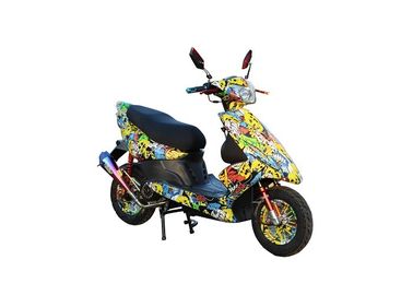 China gas motor scooter 50cc 125cc 150cc GY6 engine front disc rear drum alloy wheel redress type yellow plastic body supplier