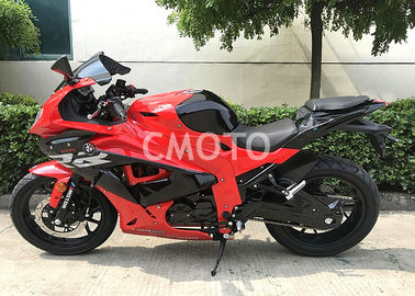 China Red Color Street Sport Motorcycles , Cool Street Bicycles Hydraulic Suspension supplier