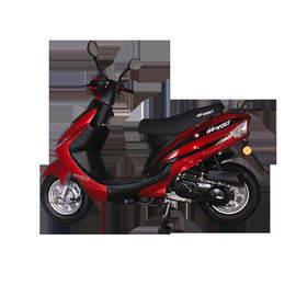 China White And Red Color Two Wheel Gas Moped Scooter 3.6 Nm / 7500 Rpm Torque supplier