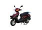Anti Skid Tire Gas Motor Scooter , Gas Mopeds For Adults Red Plastic Body supplier