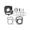 47mm Cylinder Piston Ring Gasket Set Kit for 90cc ATV Dirt Bike supplier