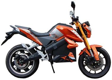 China High Precision Electric Moped Scooter Orange Colour 1000w With Front Rear Disc supplier