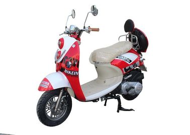 China gas motor scooter 50cc 125cc 150cc GY6 engine 139QMB 152QMI 157QMJ front disc rear drum alloy wheel  red plastic body supplier