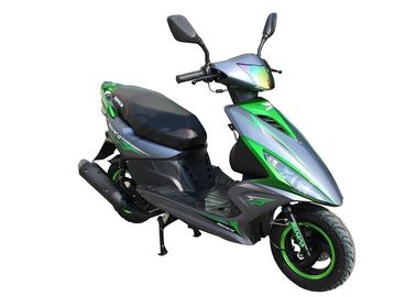 China gas motor scooter 125cc 150cc GY6 engine black alloy wheel iron muffler hydraulic shock ash plastic body supplier