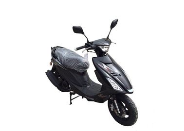 China Black Plastic Body Gas Powered Motor Scooters 4 Stroke Engine Hydraulic Shock supplier