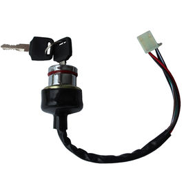 China Dirt Bike 6 Wire Ignition Switch , Black Color Go Kart Ignition Switch supplier