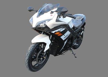 China Gas Fuel Cool Cross Sport Motorcycles CGB 150cc Air Cooled Engine White Plastic Body supplier