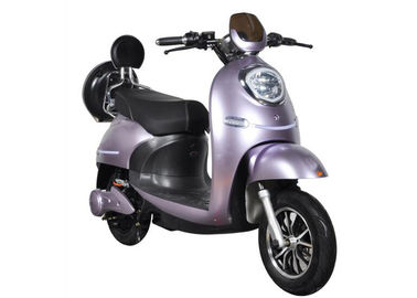 China Fast Charging Electric Motorcycle Scooter 55 Km / H Max Speed High Safety Purple supplier