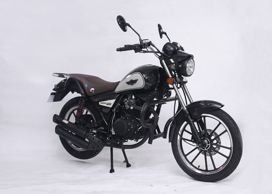 China CDI Ignition 125cc Street Legal Motorcycle Stable Durable Frame Black Color supplier