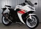 Gas Motor  Street Sport Motorcycles , 250cc Cool Sport Bikes / Street Bikes White Color supplier