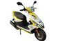 Disc / Drum Brake Gas Moped Scooter Yellow / White Plastic Body High Max Speed supplier
