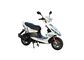 Iron Muffler Street Legal Gas Scooters Silvery Alloy Wheel  Front Disc Rear Drum supplier