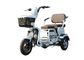 20AH Battery Electric Three Wheel Motorcycle , Cargo Moped White Plastic Body supplier